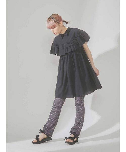 merry jenny（メリージェニー）の「Wフリルケープミニワンピース（ワンピース・レディース・オフホワイト/ブラック/ブルー・FREE）」の22枚目の写真