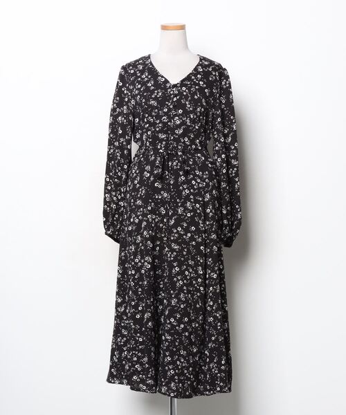 セール ブランド古着 花柄長袖ワンピース ワンピース Fray I D フレイアイディー のファッション通販 Zozoused