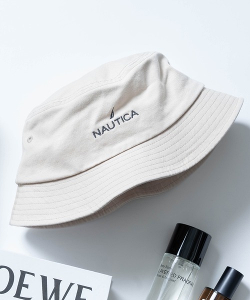 NAUTICA(ノーティカ)の「【NAUTICA】ノーティカロゴ刺繍バケットハット BUCKET HAT NT039 CBS(ハット・メンズ・ホワイト/ブラック/ベージュ/ネイビー・FREE)」の5枚目の写真