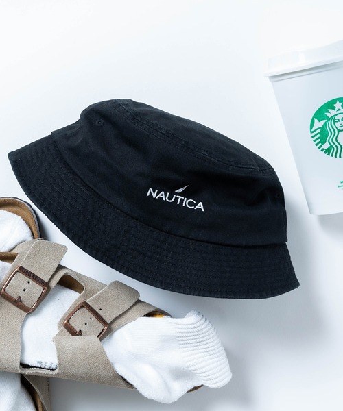 NAUTICA(ノーティカ)の「【NAUTICA】ノーティカロゴ刺繍バケットハット BUCKET HAT NT039 CBS(ハット・メンズ・ホワイト/ブラック/ベージュ/ネイビー・FREE)」の6枚目の写真