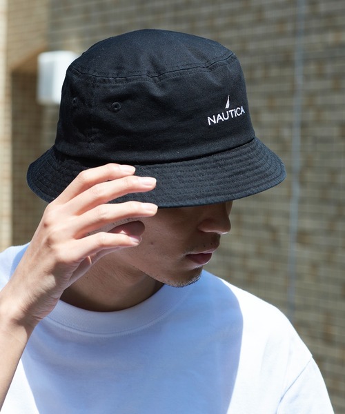 NAUTICA(ノーティカ)の「【NAUTICA】ノーティカロゴ刺繍バケットハット BUCKET HAT NT039 CBS(ハット・メンズ・ホワイト/ブラック/ベージュ/ネイビー・FREE)」の15枚目の写真