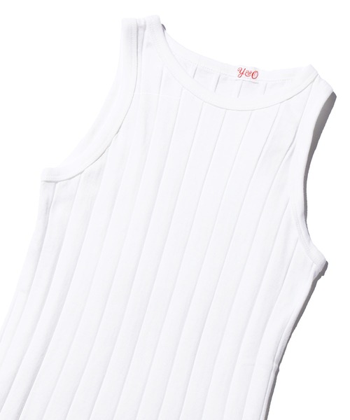 YOUNG&OLSEN The DRYGOODS STORE(ヤングアンドオルセン)の「YOUNG & OLSEN/ヤングアンドオルセン BROAD RIB A-TANK タンクトップ(タンクトップ・レディース・ホワイト/ホワイト×ブルー/ブラック/ベージュ/ネイビー系・1/2)」の16枚目の写真