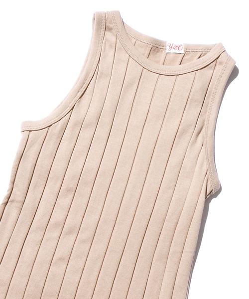 YOUNG&OLSEN The DRYGOODS STORE(ヤングアンドオルセン)の「YOUNG & OLSEN/ヤングアンドオルセン BROAD RIB A-TANK タンクトップ(タンクトップ・レディース・ホワイト/ホワイト×ブルー/ブラック/ベージュ/ネイビー系・1/2)」の21枚目の写真