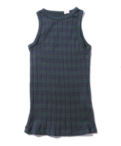 YOUNG&OLSEN The DRYGOODS STORE(ヤングアンドオルセン)の「YOUNG & OLSEN/ヤングアンドオルセン BROAD RIB A-TANK タンクトップ(タンクトップ・レディース・ホワイト/ホワイト×ブルー/ブラック/ベージュ/ネイビー系・1/2)」の22枚目の写真