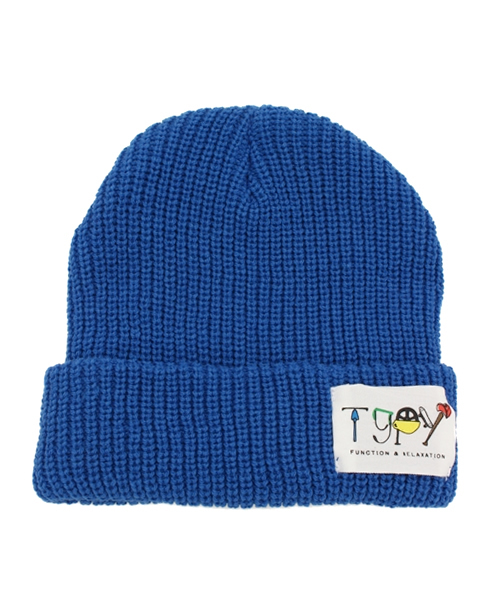 CIAOPANIC TYPY（チャオパニックティピー）の「KIDSコットン混リブニットワッチ（ニットキャップ/ビーニー・キッズ・ネイビー/ピンク/ロイヤルブルー/グレー/ホワイト/ブラック・FREE）」の5枚目の写真