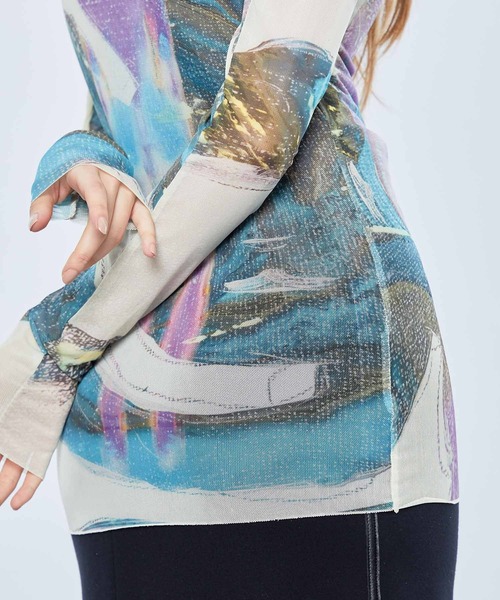 tシャツ Tシャツ 【Cycle By Myob】Kristina Tuzovaドローイングスキンシアートップス CYCLESS22-15-TP Cycle By Myob tシャツ Tシャツ 【Cycle Myob】Kristina Tuzova