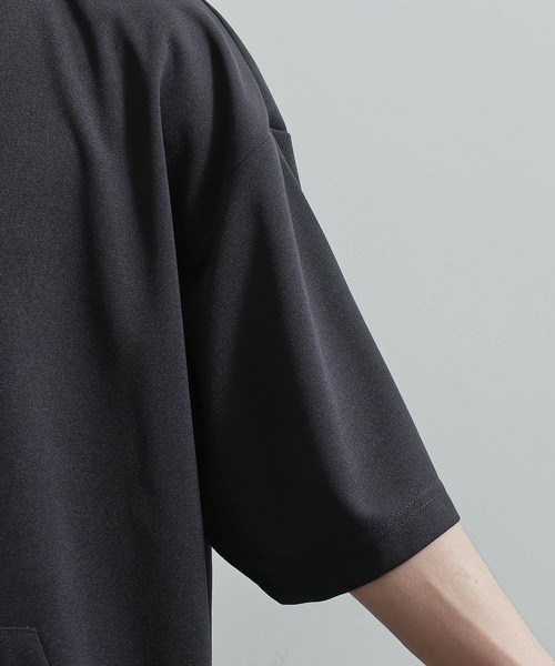 JUNRED（ジュンレッド）の「シルキードライハーフスリーブプルパーカー（パーカー・メンズ・チャコールグレー/ブルー/グリーン/ベージュ系その他・LL/M/L）」の11枚目の写真