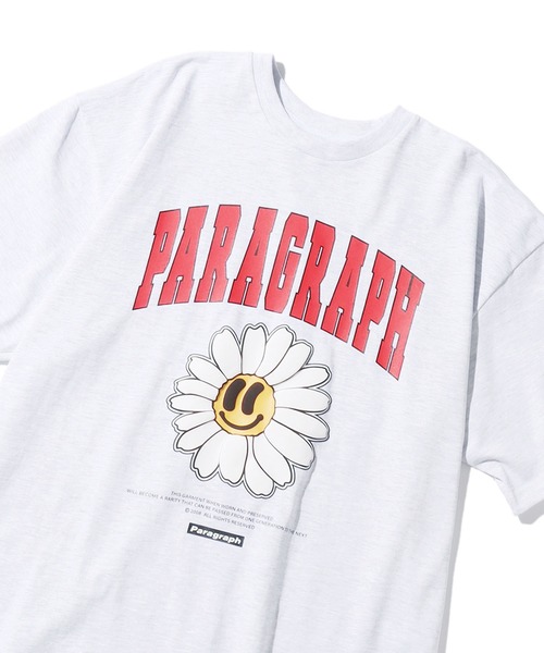 Paragraph パラグラフ Logo Arch Flower Logo Paragraph パラグラフ のファッション Flower Tシャツ カットソー アーチロゴ