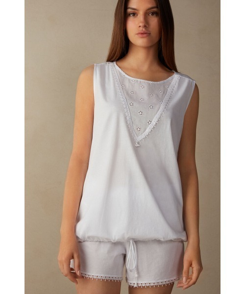 Morning Feelings ウルトラフレッシュスーピマコットン R タンクトップ ルームウェア パジャマ Intimissimi インティミッシミ のファッション通販 Zozotown