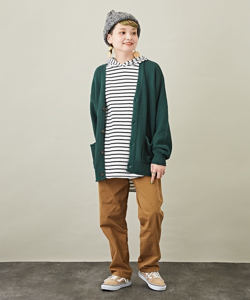 CUBE SUGAR（キューブシュガー）の「無地ツイルベイカーパンツ（チノパンツ・レディース・ベージュ/ブラウン/カーキ・S/M）」の8枚目の写真