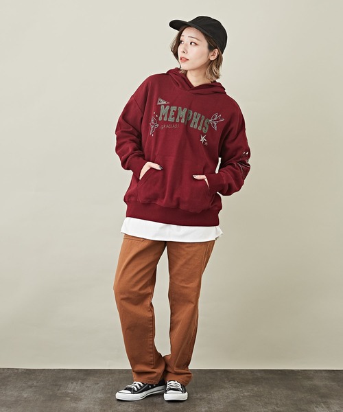 CUBE SUGAR（キューブシュガー）の「無地ツイルベイカーパンツ（チノパンツ・レディース・ベージュ/ブラウン/カーキ・S/M）」の20枚目の写真