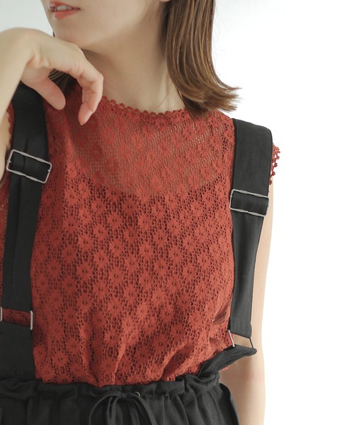 Crisp(クリスプ)の「サスペンダーミリタリーパンツ(チノパンツ・レディース・ブラック/ブラウン・FREE)」の16枚目の写真