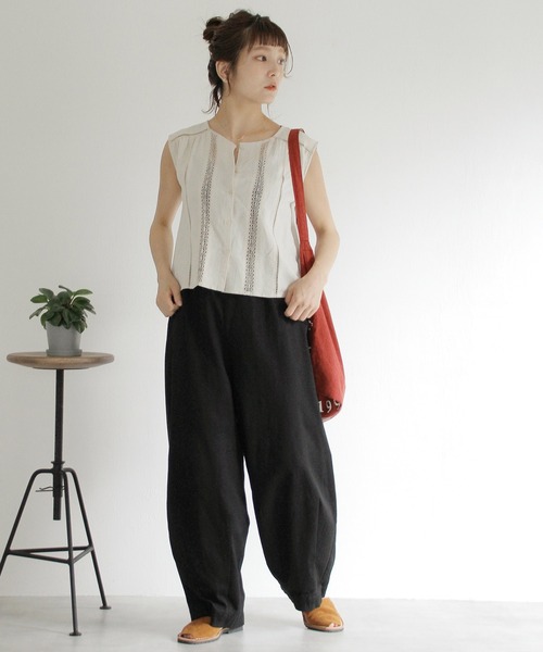 Crisp(クリスプ)の「サスペンダーミリタリーパンツ(チノパンツ・レディース・ブラック/ブラウン・FREE)」の19枚目の写真