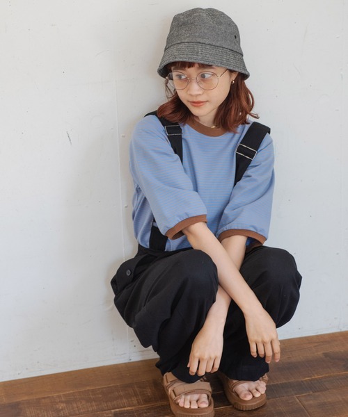 Crisp(クリスプ)の「サスペンダーミリタリーパンツ(チノパンツ・レディース・ブラック/ブラウン・FREE)」の11枚目の写真