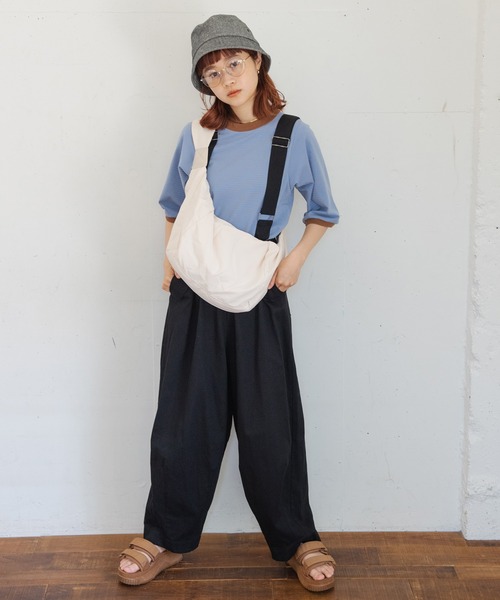 Crisp(クリスプ)の「サスペンダーミリタリーパンツ(チノパンツ・レディース・ブラック/ブラウン・FREE)」の3枚目の写真