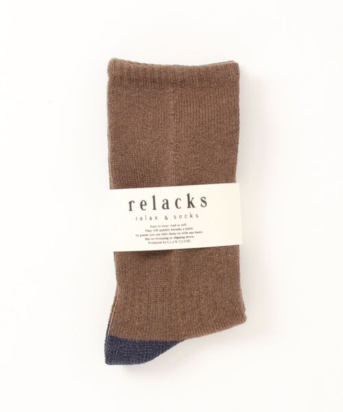 ADPOSION（アドポーション）の「【relacks】PLAIN / リラックスソックス（ソックス/靴下・レディース・グレー/オフホワイト/チャコールグレー/ブラック/ブラウン/グリーン/ボルドー/ピンク/ネイビー/ベージュ/パープル・FREE）」の6枚目の写真