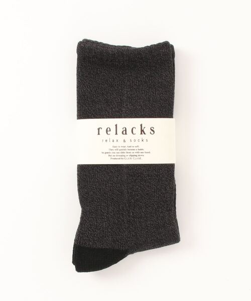 ADPOSION（アドポーション）の「【relacks】PLAIN / リラックスソックス（ソックス/靴下・レディース・グレー/オフホワイト/チャコールグレー/ブラック/ブラウン/グリーン/ボルドー/ピンク/ネイビー/ベージュ/パープル・FREE）」の4枚目の写真