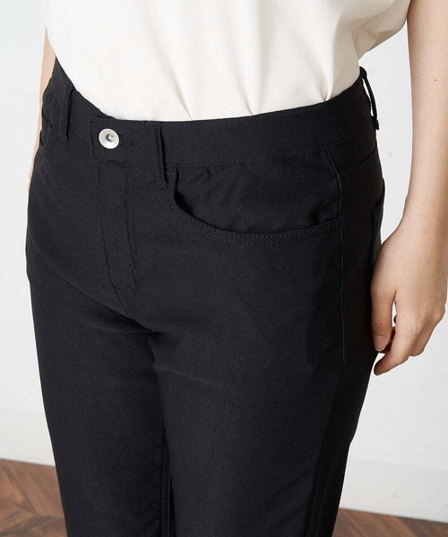 OFUON le MK（オフオンルエムケー）の「【洗濯機で洗える】ハイパーストレッチパンツ（デニムパンツ・レディース・ブラック・38/36）」の3枚目の写真