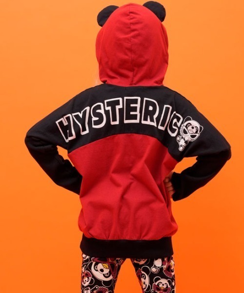 HYSTERIC MINI（ヒステリックミニ）の「PANDA MINI 耳つきパーカー