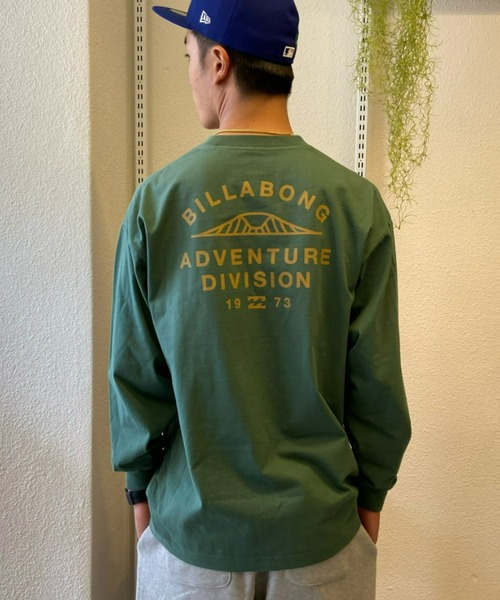 BILLABONG(ビラボン)の「BILLABONG/ビラボン バックプリントロンT プレーティング天竺/ヘビーウェイトロンT ワンポイント/ロングスリーブTee BC012-055(Tシャツ/カットソー・メンズ・グリーン/ホワイト/ブラック・L/XL/M)」の10枚目の写真