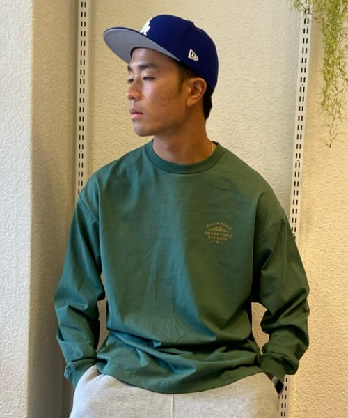 BILLABONG(ビラボン)の「BILLABONG/ビラボン バックプリントロンT プレーティング天竺/ヘビーウェイトロンT ワンポイント/ロングスリーブTee BC012-055(Tシャツ/カットソー・メンズ・グリーン/ホワイト/ブラック・L/XL/M)」の9枚目の写真