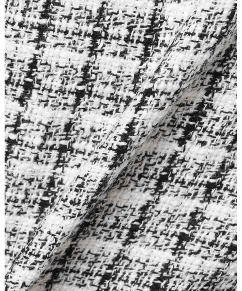 MLI'A(エムリア)の「Vネックベスト(ベスト・レディース・オフホワイト/ホワイト×ブラック/ブラック・M)」の5枚目の写真