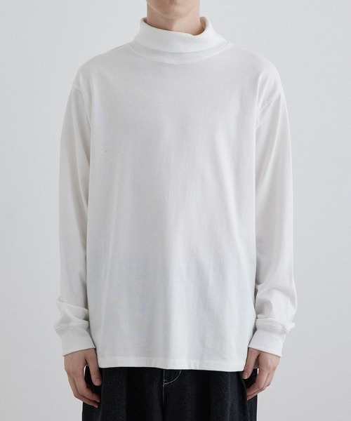 JUNRED(ジュンレッド)の「コットンタートルネックカットソー(Tシャツ/カットソー・メンズ・ホワイト/ブラック・S/M/L)」の12枚目の写真