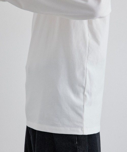 JUNRED(ジュンレッド)の「コットンタートルネックカットソー(Tシャツ/カットソー・メンズ・ホワイト/ブラック・S/M/L)」の14枚目の写真