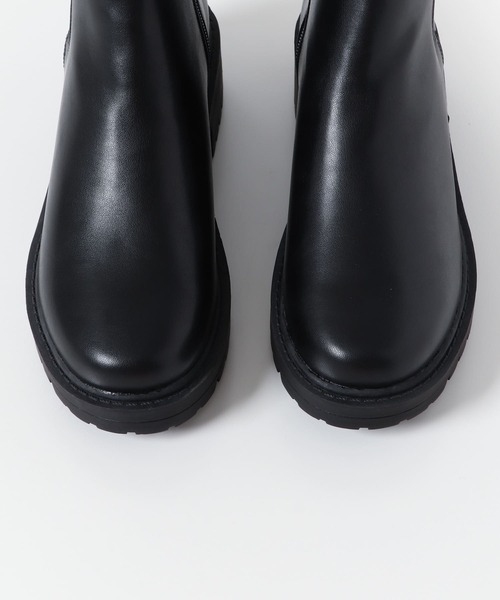 URBAN RESEARCH DOORS（アーバンリサーチドアーズ）の「トラックソールサイドゴアブーツ（ブーツ・レディース・ブラック・37/38/36）」の12枚目の写真