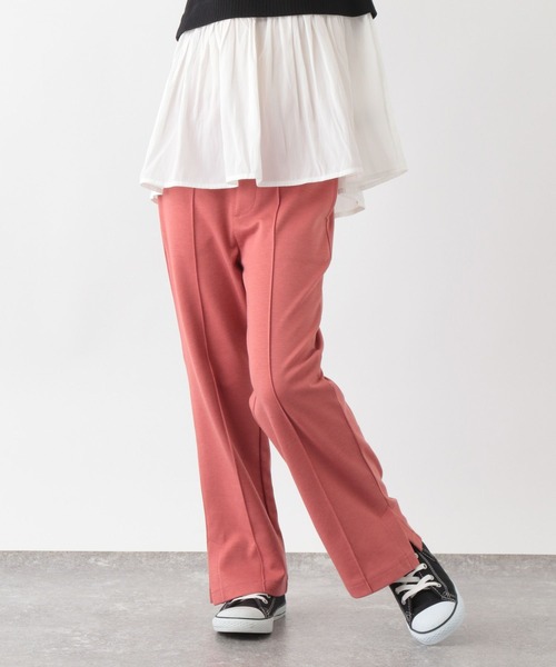 GLOBAL WORK(グローバルワーク)の「カラーフレアパンツ/353929(その他パンツ・キッズ・グリーン/サックスブルー/ライトピンク/ブラック・120cm/110cm/160cm/150cm/130cm/100cm/140cm)」の4枚目の写真