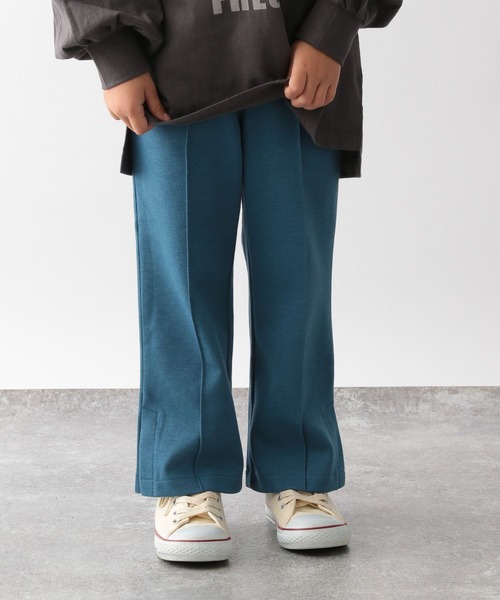 GLOBAL WORK(グローバルワーク)の「カラーフレアパンツ/353929(その他パンツ・キッズ・グリーン/サックスブルー/ライトピンク/ブラック・120cm/110cm/160cm/150cm/130cm/100cm/140cm)」の1枚目の写真