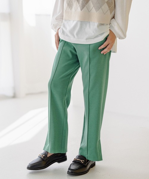 GLOBAL WORK(グローバルワーク)の「カラーフレアパンツ/353929(その他パンツ・キッズ・グリーン/サックスブルー/ライトピンク/ブラック・120cm/110cm/160cm/150cm/130cm/100cm/140cm)」の3枚目の写真