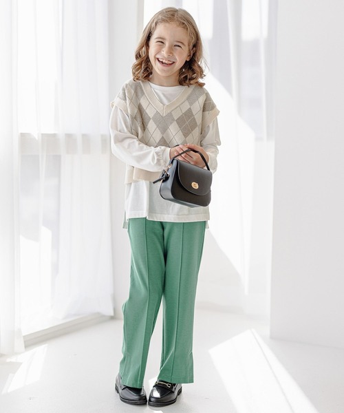 GLOBAL WORK(グローバルワーク)の「カラーフレアパンツ/353929(その他パンツ・キッズ・グリーン/サックスブルー/ライトピンク/ブラック・120cm/110cm/160cm/150cm/130cm/100cm/140cm)」の17枚目の写真