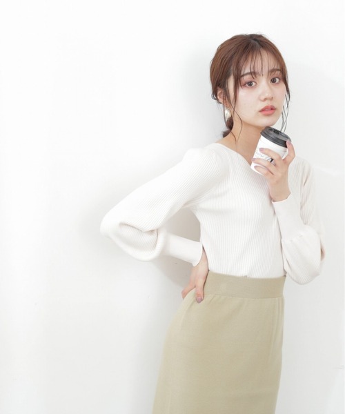 PROPORTION BODY DRESSING（プロポーションボディドレッシング）の「タイトニットセットアップ / 1212240905（ワンピース・レディース・ブラック/ブルー/ライトグリーン・SMALL/MEDIUM）」の8枚目の写真