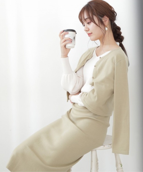 PROPORTION BODY DRESSING（プロポーションボディドレッシング）の「タイトニットセットアップ / 1212240905（ワンピース・レディース・ブラック/ブルー/ライトグリーン・SMALL/MEDIUM）」の11枚目の写真