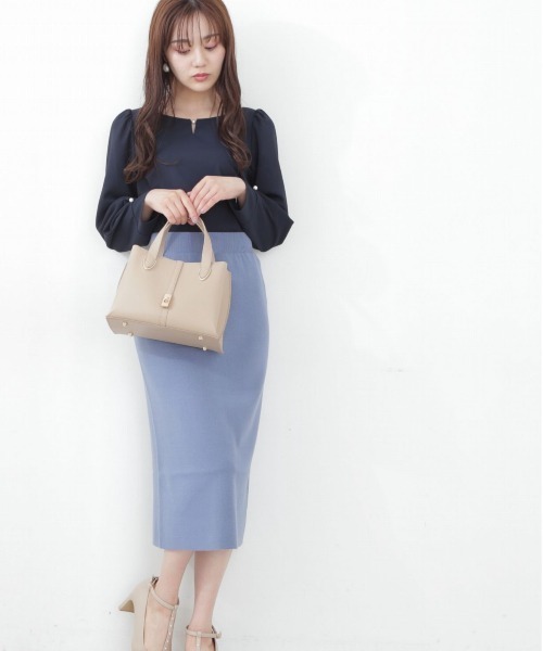 PROPORTION BODY DRESSING（プロポーションボディドレッシング）の「タイトニットセットアップ / 1212240905（ワンピース・レディース・ブラック/ブルー/ライトグリーン・SMALL/MEDIUM）」の7枚目の写真