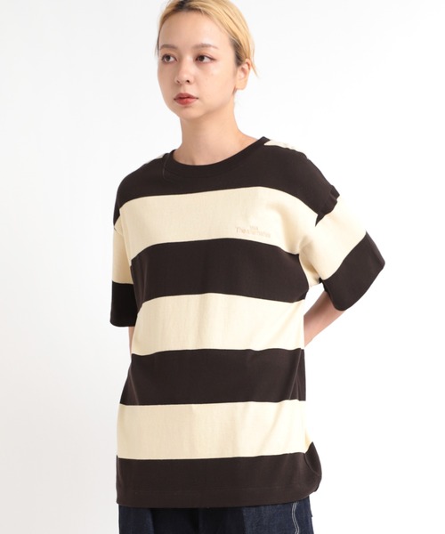 RNA（アールエヌエー）の「M1939 ワイドボーダーＢＩＧ　Ｔ（Tシャツ/カットソー・レディース・ダークブラウン/ピンク系その他/オレンジ系その他・MEDIUM）」の13枚目の写真