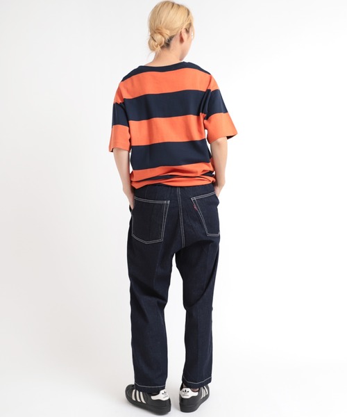 RNA（アールエヌエー）の「M1939 ワイドボーダーＢＩＧ　Ｔ（Tシャツ/カットソー・レディース・ダークブラウン/ピンク系その他/オレンジ系その他・MEDIUM）」の19枚目の写真