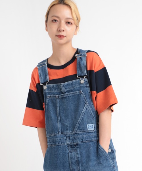 RNA（アールエヌエー）の「M1939 ワイドボーダーＢＩＧ　Ｔ（Tシャツ/カットソー・レディース・ダークブラウン/ピンク系その他/オレンジ系その他・MEDIUM）」の17枚目の写真