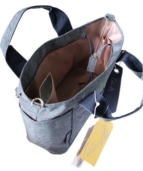 nicott（ニコット）の「NC:Take Me 9pocket Totebag テイクミー９ポケットトートバッグ（トートバッグ・レディース・ブラック/グレー/カーキ/インディゴブルー/ベージュ・FREE）」の13枚目の写真
