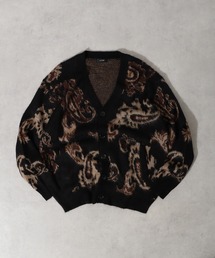 NUMBER (N)INE/ナンバーナイン ZIGZAG JACQUARD MOHAIR KNIT CARDIGAN