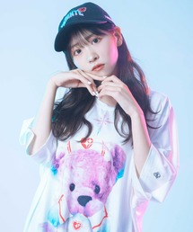 TRAVAS TOKYO（トラバス トウキョウ）の「『アイドルマスター シンデレラガールズ』夢見りあむ×TRAVAS TOKYO / ビッグTシャツ【ナースクマ】（Tシャツ/カットソー）」