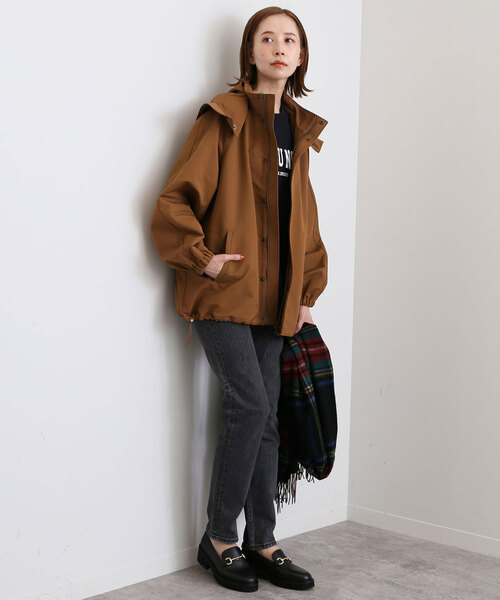 SLOBE IENA(スローブイエナ)の「LASKA CPウェザーバルーンブルゾン(ブルゾン・レディース・ネイビー/ブラウン・FREE)」の19枚目の写真