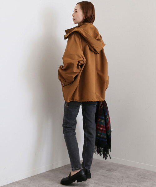 SLOBE IENA(スローブイエナ)の「LASKA CPウェザーバルーンブルゾン(ブルゾン・レディース・ネイビー/ブラウン・FREE)」の9枚目の写真