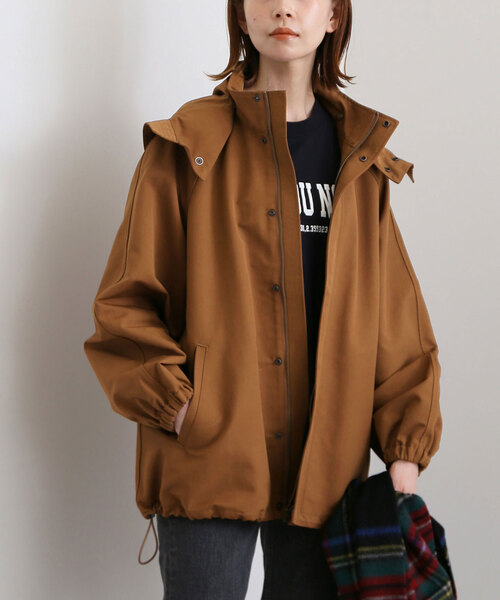 SLOBE IENA(スローブイエナ)の「LASKA CPウェザーバルーンブルゾン(ブルゾン・レディース・ネイビー/ブラウン・FREE)」の22枚目の写真