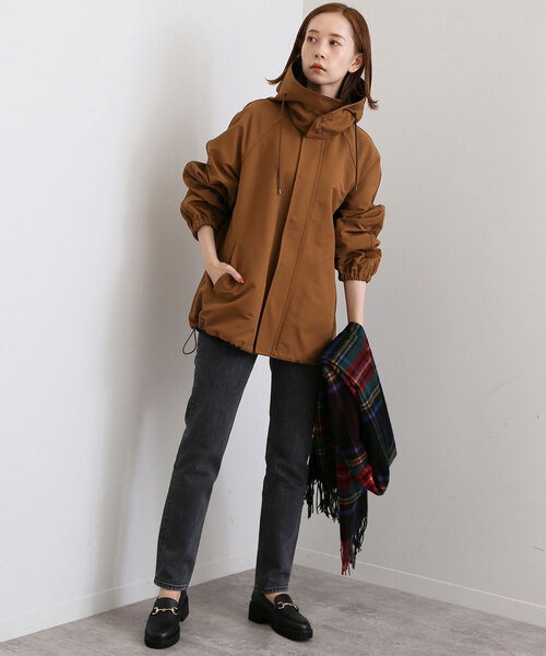 SLOBE IENA(スローブイエナ)の「LASKA CPウェザーバルーンブルゾン(ブルゾン・レディース・ネイビー/ブラウン・FREE)」の3枚目の写真