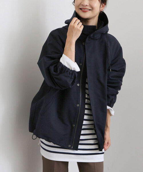 SLOBE IENA(スローブイエナ)の「LASKA CPウェザーバルーンブルゾン(ブルゾン・レディース・ネイビー/ブラウン・FREE)」の17枚目の写真