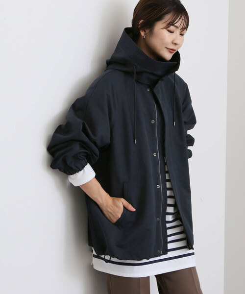 SLOBE IENA(スローブイエナ)の「LASKA CPウェザーバルーンブルゾン(ブルゾン・レディース・ネイビー/ブラウン・FREE)」の21枚目の写真