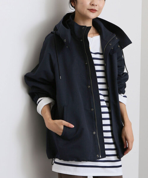 SLOBE IENA(スローブイエナ)の「LASKA CPウェザーバルーンブルゾン(ブルゾン・レディース・ネイビー/ブラウン・FREE)」の11枚目の写真