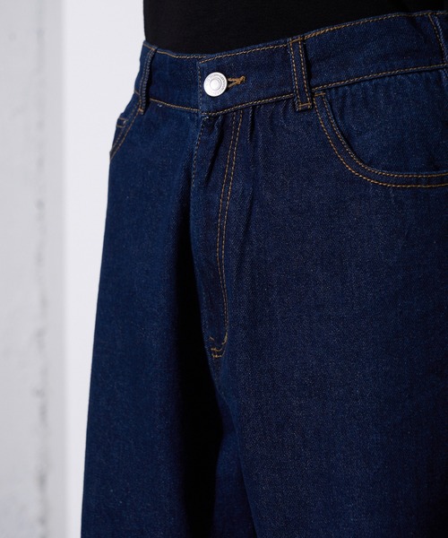4youstory(フォーユーストーリー)の「【4youstory】デニムダメージルーズストレートパンツ(デニムパンツ・レディース・インディゴブルー/ブルー/ブラック・FREE)」の14枚目の写真